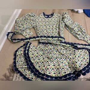 Celia Floral Dress with Scalloped Edges size s